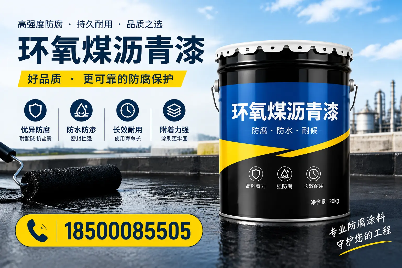 选择环氧煤沥青漆的五大理由,开平客户必知